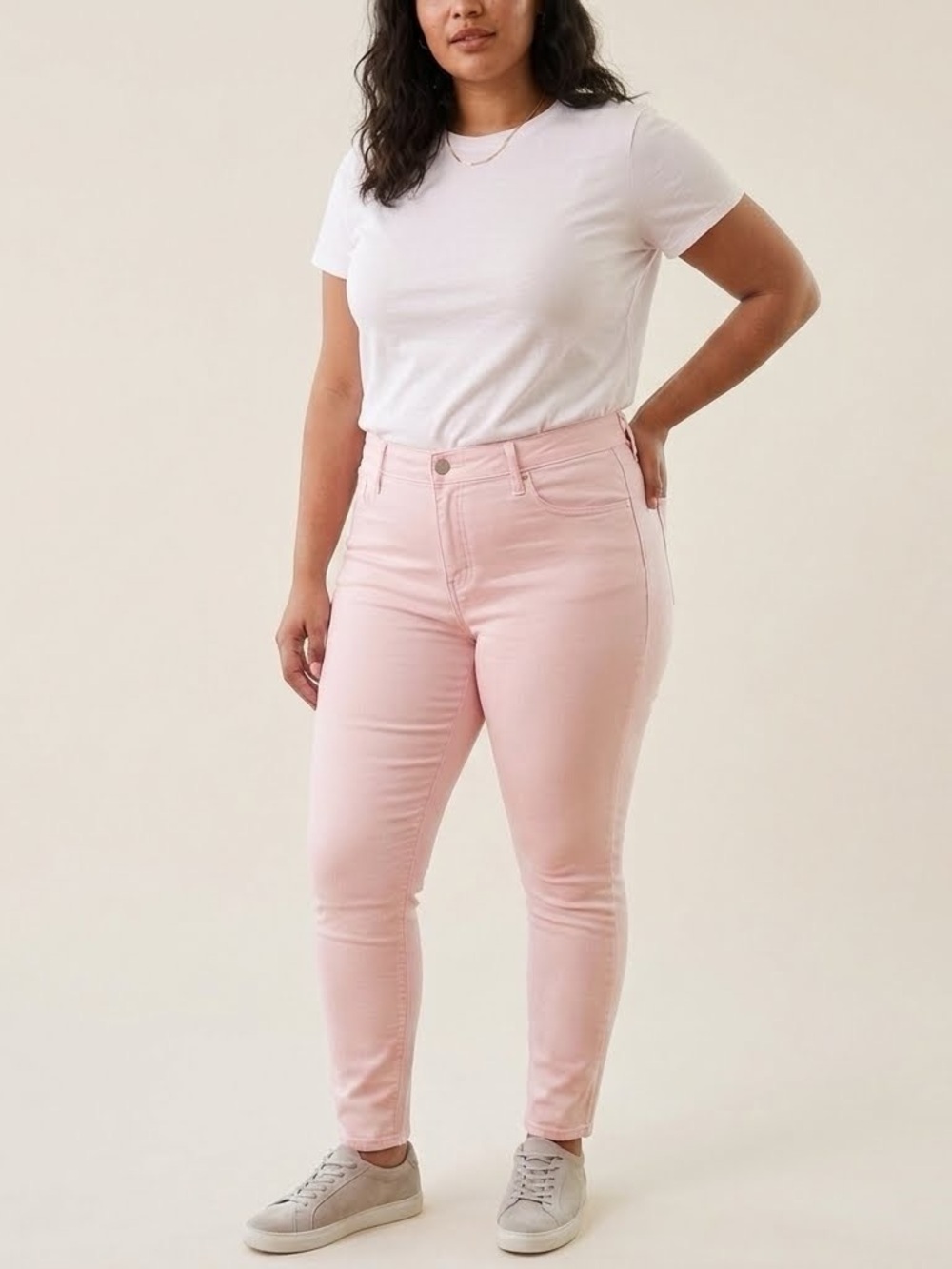 NEW Old Navy High-Rise Pink Skinny Jeans for Women